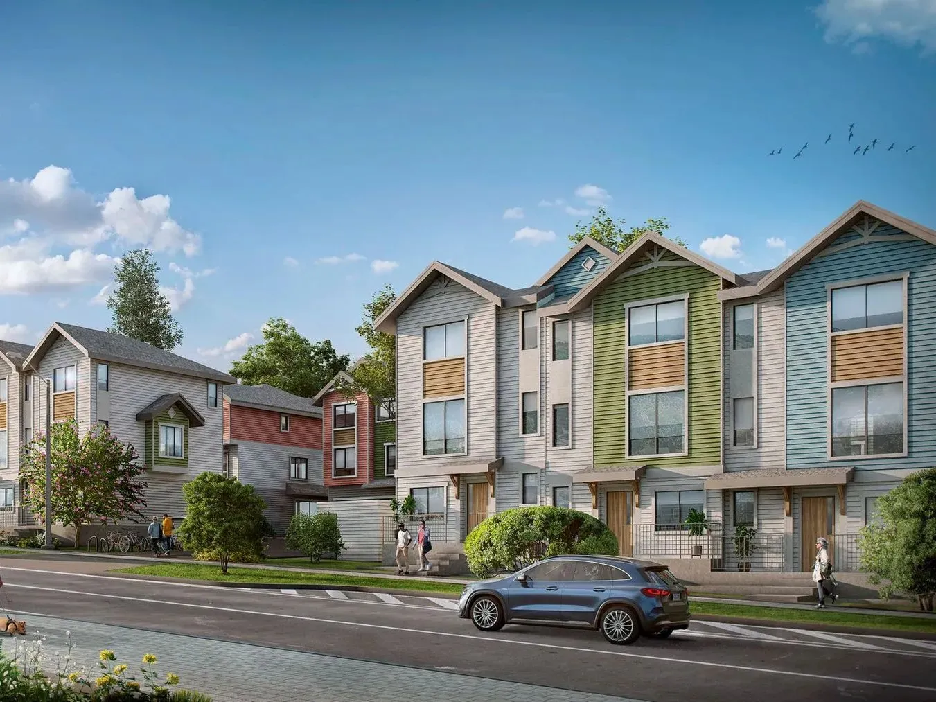 Architectural rendering of the Abigail townhomes, Langley