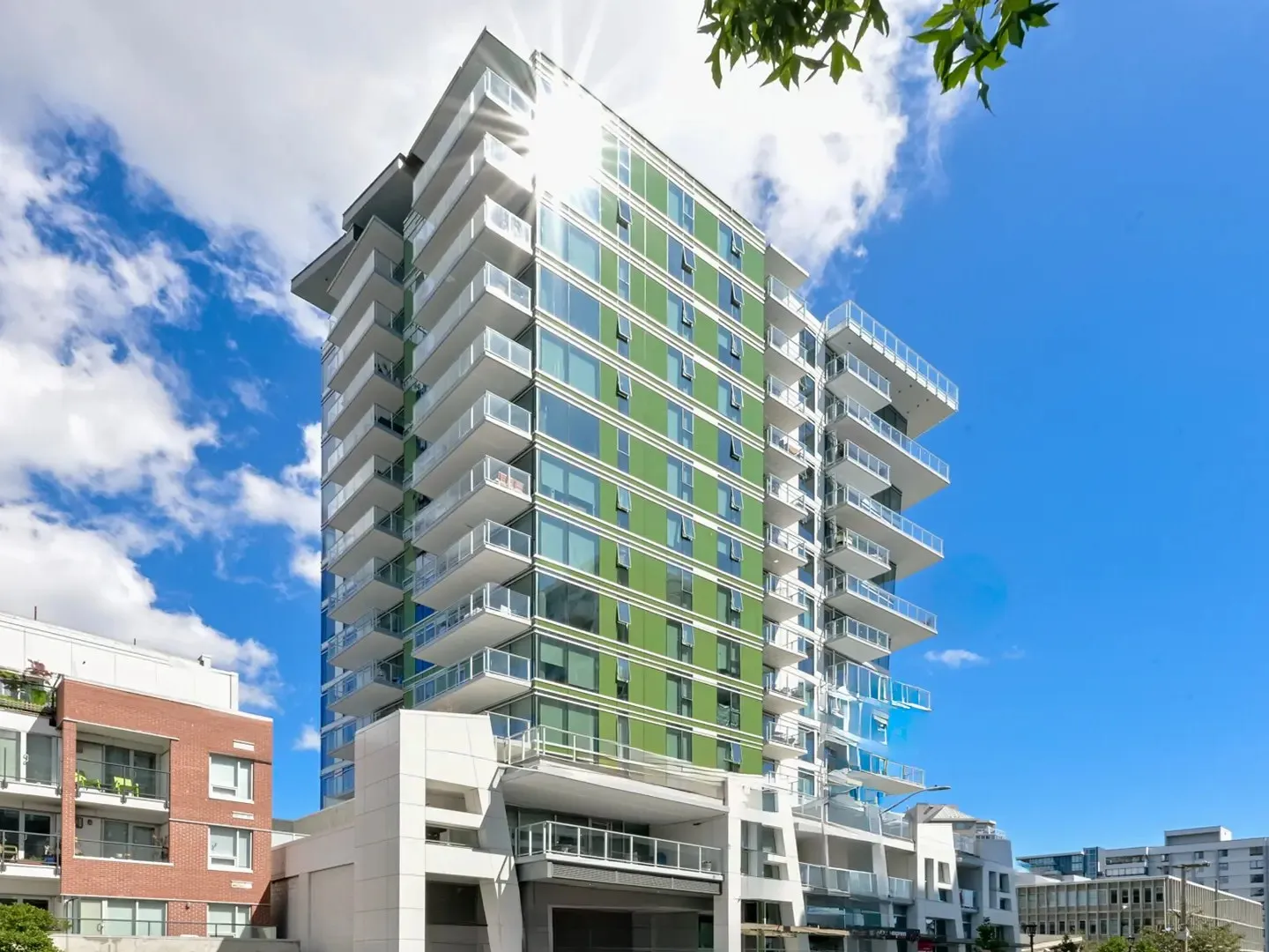 Photo of the completed Wedge tower, Vancouver Island